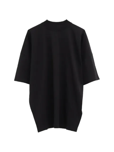 Jil Sander drop-shoulder mock-neck T-shirt Black J02GC0166J45084