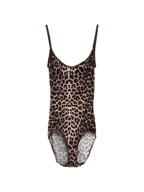 Baserange Emily leopard-print bodysuit Brown BSEMCI000