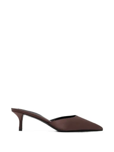 Alaïa Le Cœur pointed-toe mules Brown AA3M2024A024