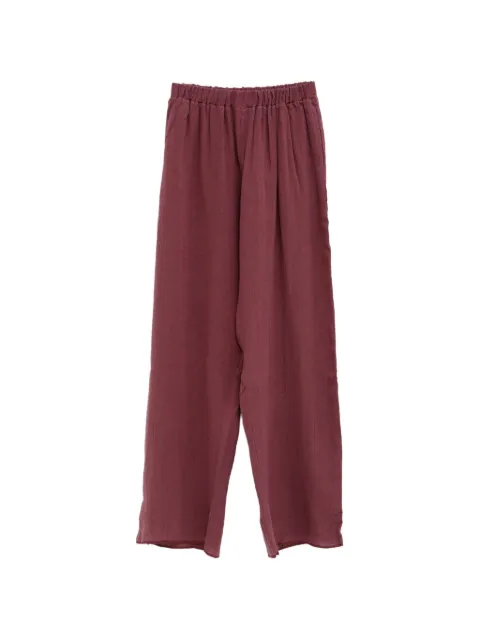 Baserange Folio elasticated-waistband trousers Purple PAFOCLAW26