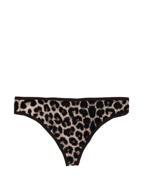 Baserange leopard-print briefs Neutrals UNETCI000