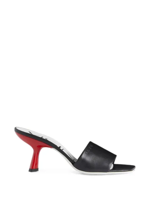 Giuseppe Zanotti sculptural-heel square-toe mules Black C600006001