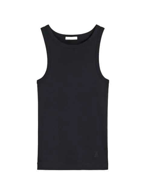 By Malene Birger Mani logo-embroidered tank top Black 104094050