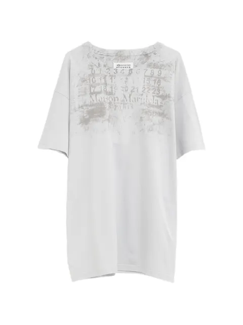 Maison Margiela logo-print drop-shoulder T-shirt Grey S51GC0555S24607