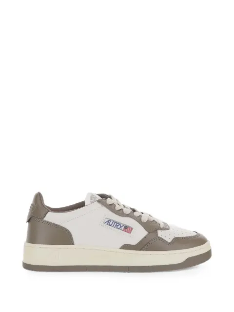 Autry Medalist colour-block leather sneakers White AULMWB68