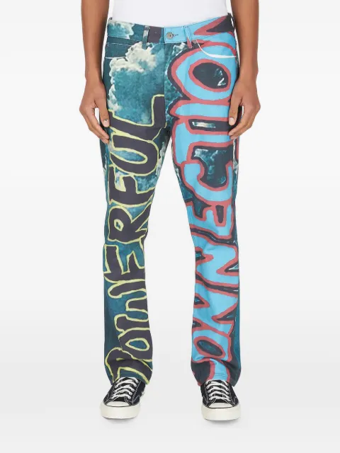 DRx x STEFAN MEIER x LN-CC graphic-print jeans Blue DRXSMLNCC06