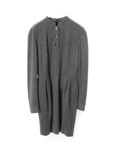 Gucci Pre-Owned 2010s long-sleeve mini dress Grey 1077194