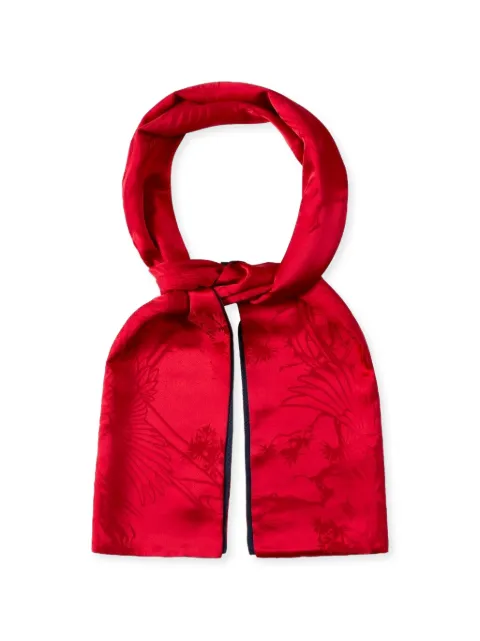 Shanghai Tang Crane and Pine scarf Red A2MAS221DN00