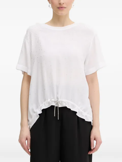 Silvian Heach Tibbig rhinestone-embellished top White GPP26229BL