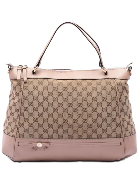 Gucci Pre-Owned 2016-2026 GG Canvas Mayfair satchel Neutrals LHXOKSAI86LAZE38