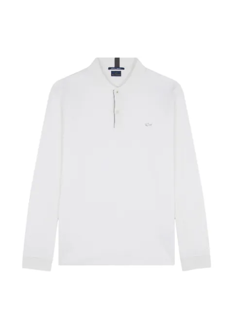 Paul & Shark logo-detail polo shirt White 1431171246A