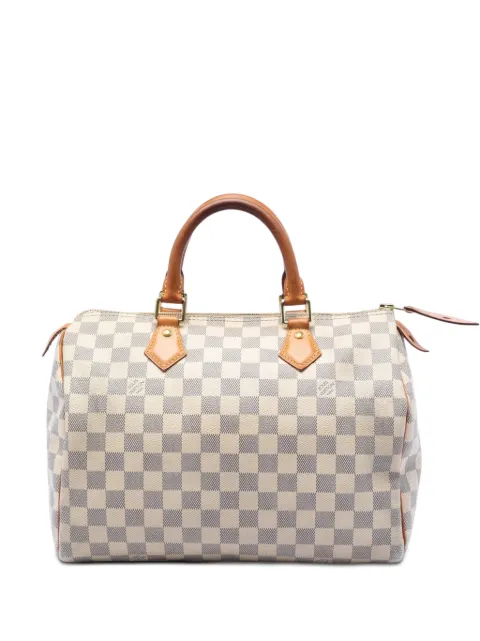 Louis Vuitton Pre-Owned 2015 Damier Azur Speedy 30 boston bag White 4MM1Y5I6WOACTABH