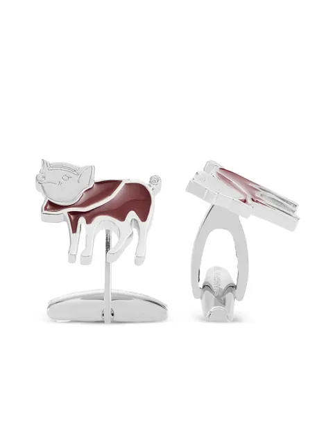Shanghai Tang Nunzio pig-motif cufflinks Silver S19MJC8006XXXBDN00