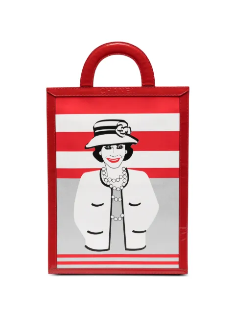 CHANEL Pre-Owned Mademoiselle profile tote bag White OPV11281