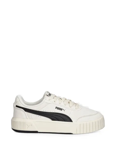 PUMA logo-print flatform sneakers White 402638