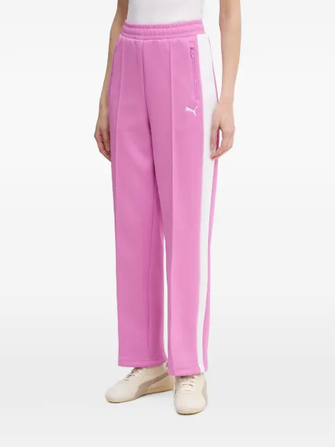PUMA logo-embroidered side-stripe track pants Pink 629797