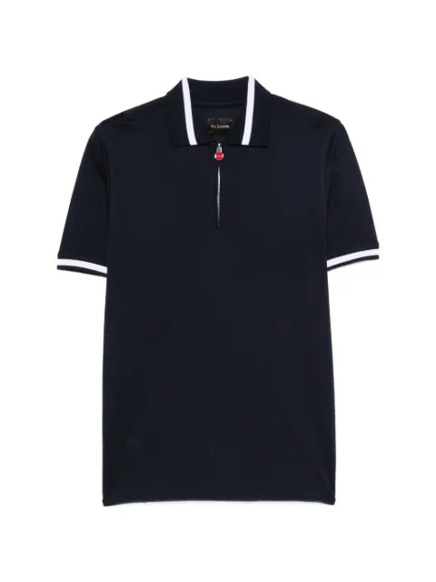 Kiton zip-fastening polo shirt Blue UMK1172A0252006