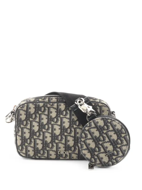 Christian Dior Pre-Owned 2010s small Oblique jacquard shoulder bag Neutrals 1079275