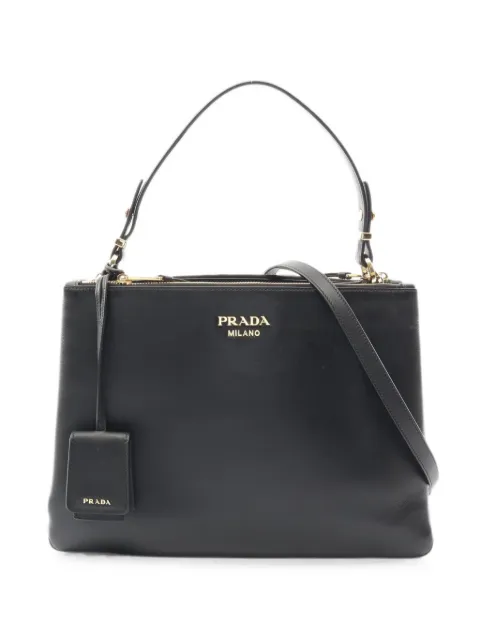 Prada Pre-Owned 2010s leather tote bag Black 1076520