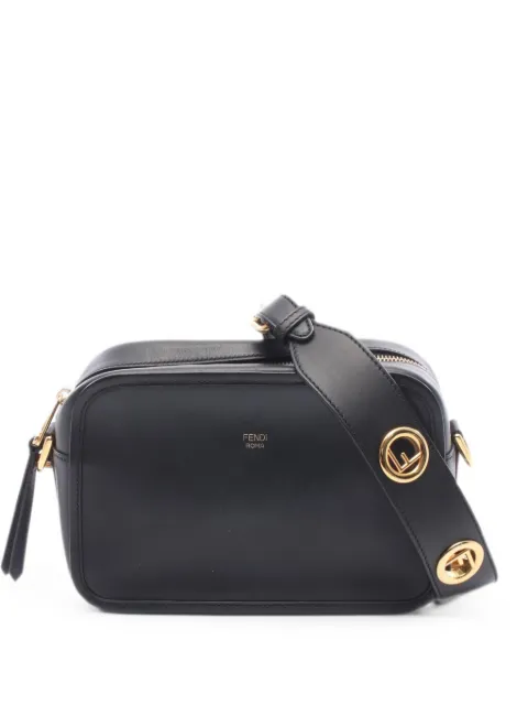 Fendi Pre-Owned 2010s Cam Cam F leather shoulder bag Black 1073489