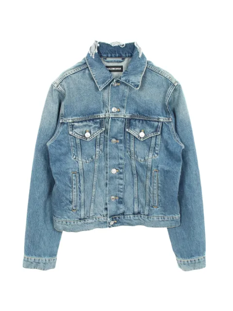 Balenciaga Pre-Owned 2010s Campaign logo denim jacket Blue 1077148