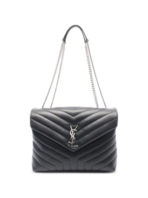 Saint Laurent Pre-Owned 2010s Lulu Medium chain shoulder bag Black 1078510