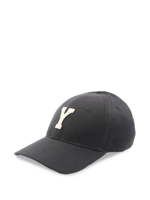 Saint Laurent Pre-Owned 2020s Varsity Y baseball cap Black 1078865