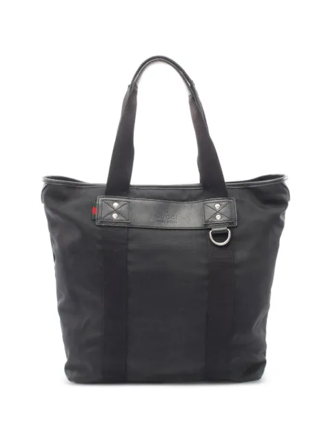 Gucci Pre-Owned 2000s logo-detail tote bag Black 1076016