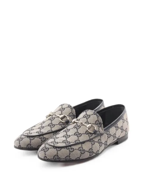 Gucci Pre-Owned 2020s Jordaan Horsebit GG loafers Neutrals 1077739
