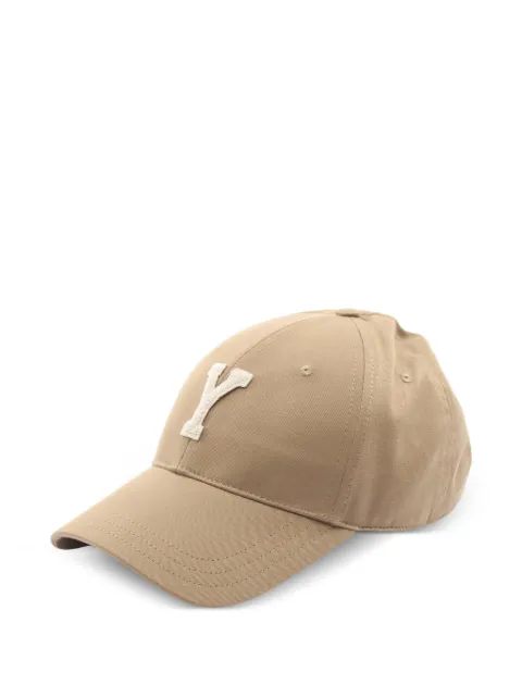 Saint Laurent Pre-Owned Varsity logo-patch cap Neutrals 1078866