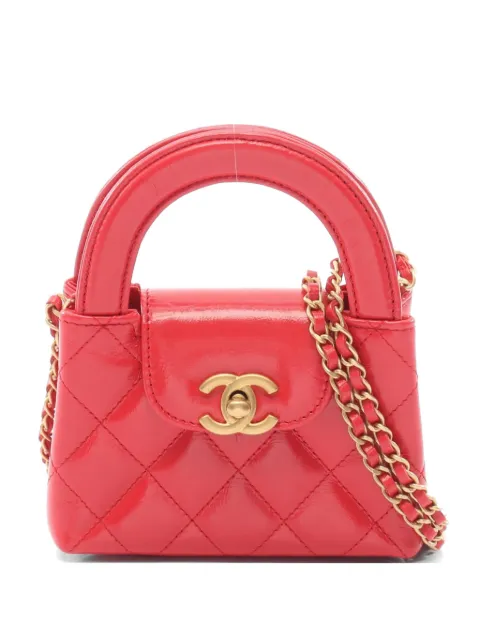 CHANEL Pre-Owned 2021 mini matelasse tote bag Red 1079997AHP2EXL0