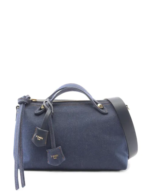 Fendi Pre-Owned 2020s medium By The Way Soft denim tote bag Blue 1078967