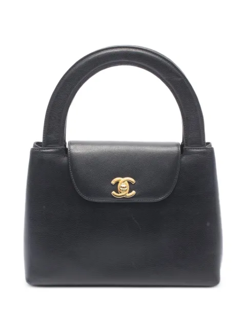 CHANEL Pre-Owned 1997-1999 turn-lock handbag Black 10784885209000