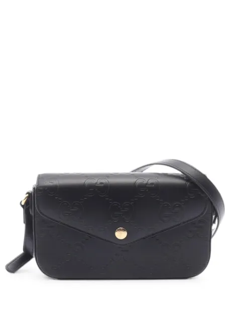 Gucci Pre-Owned 2010s GG super mini shoulder bag Black 1076999