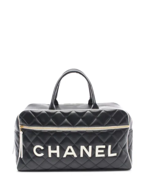 CHANEL Pre-Owned 1994-1996 Diamond-quilted tote bag Black 10785193583867