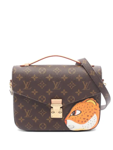 Louis Vuitton Pre-Owned 2021 Pochette Metis MM Tiger Head two-way handbag Brown 1076910