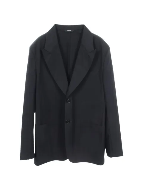 Hermès Pre-Owned 2010s peak-lapel blazer Blue 1073689