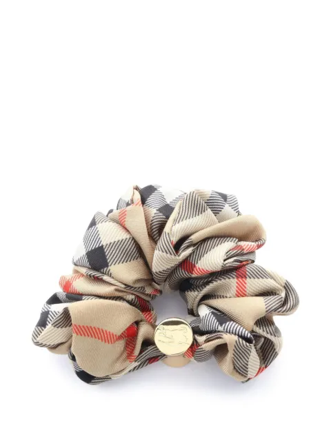 Burberry Pre-Owned 2020s Check scrunchie Neutrals 1078875