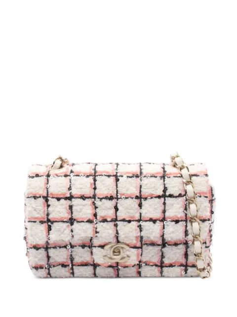 CHANEL Pre-Owned 2021s mini Matelassé sequin shoulder bag White 1080087HN1J1E62