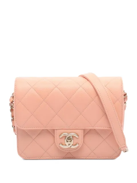 CHANEL Pre-Owned 2021s Matelassé CC turn-lock shoulder bag Pink 1080102AG836N05