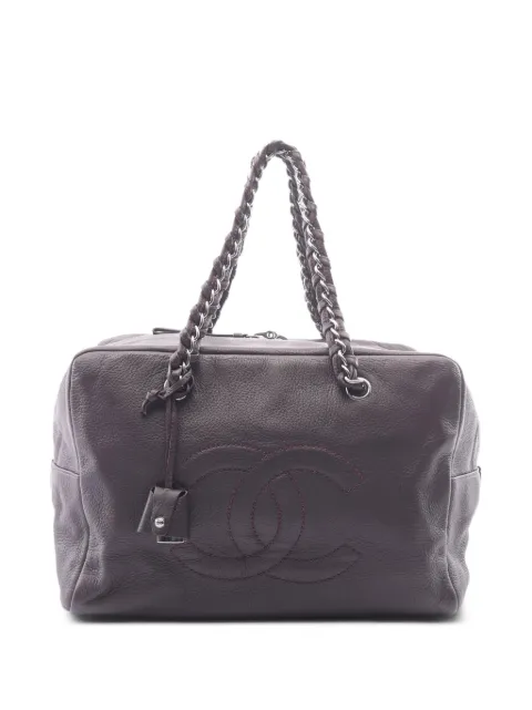 CHANEL Pre-Owned 2005-2006 Luxury Line chain handbag Purple 107726310866045