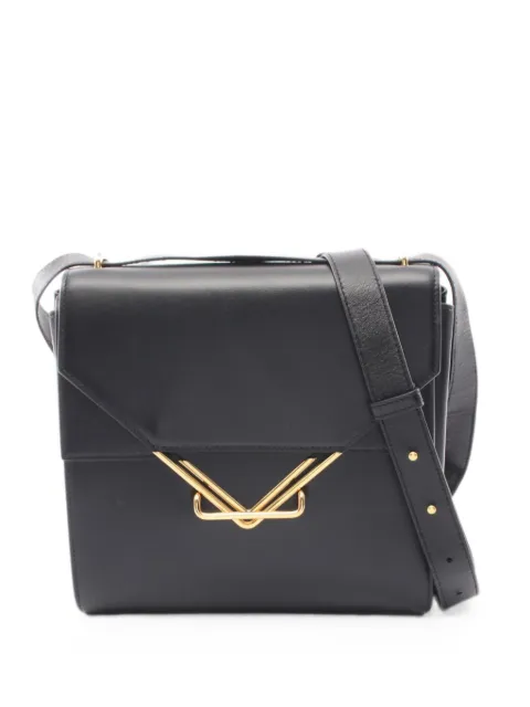 Bottega Veneta Pre-Owned 2010s The Clip leather crossbody bag Black 1079980