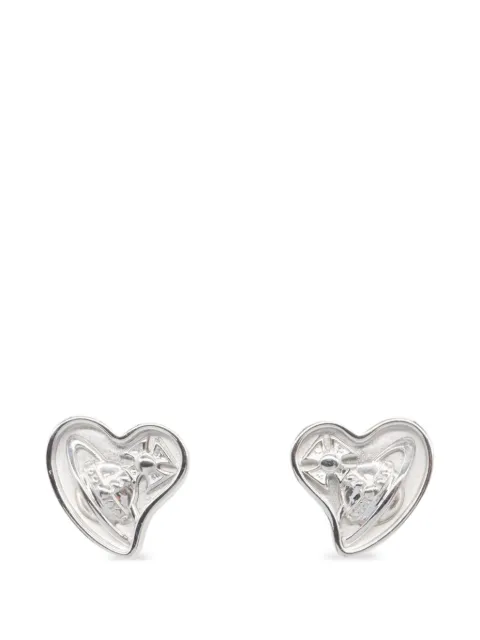 Vivienne Westwood Pre-Owned heart Orb earrings Silver 1076702
