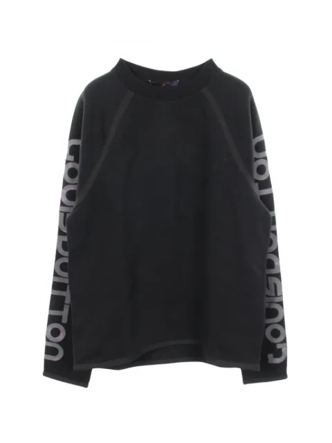 Louis Vuitton Pre-Owned 2010s logo-print sweater Black 1075326