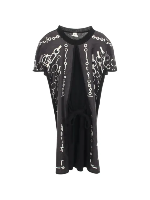 Hermès Pre-Owned 2010s Do Re Boucles mini dress Black 1075313