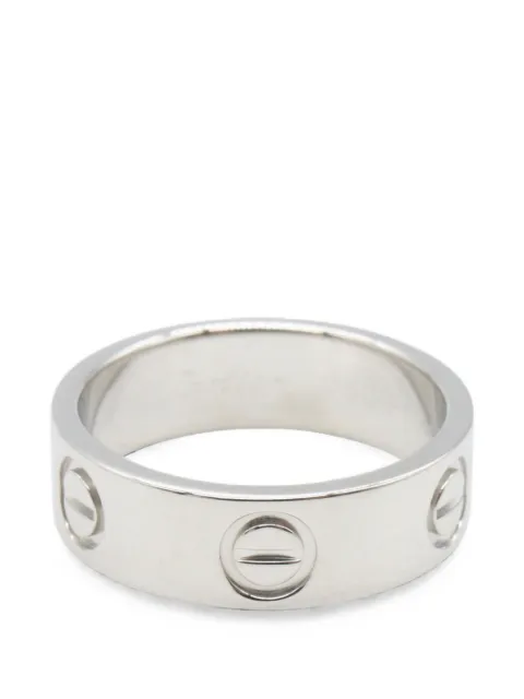 Cartier 2010s Love screw-detail ring Silver 1077496M94314