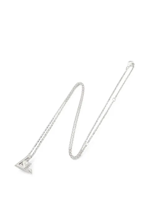 Louis Vuitton Pre-Owned 2010s Vault One GM diamond necklace Silver 1077505D12542