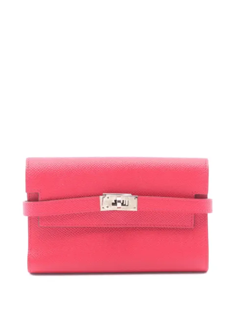 Hermès Pre-Owned 2017 Kelly trifold wallet Pink 1077264A