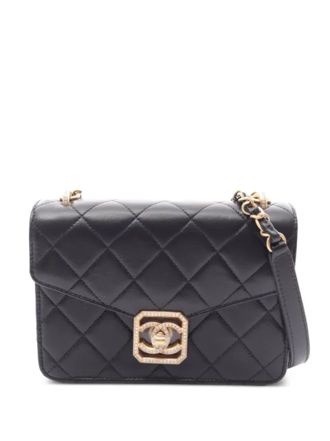 CHANEL Pre-Owned 2021s diamond-quilting shoulder bag Black 1080072X31NKXJA