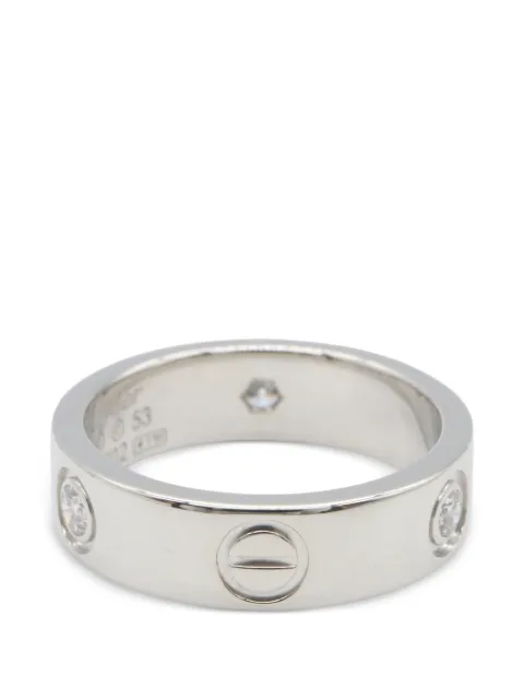 Cartier 2010s Love diamond ring Silver 1077519QU5702